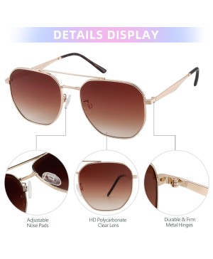 Fashionable retro aviator sunglasses for men and women