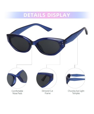 Retro polarized design women's fashion cat eye sunglasses