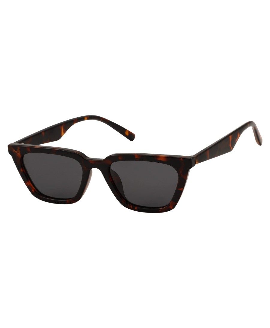 Women's Polarized Small Frame Square Protective Cat-Eye Sunglasses