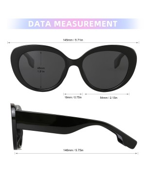 Women's Retro Round Fashion Cat Eye Sunglasses