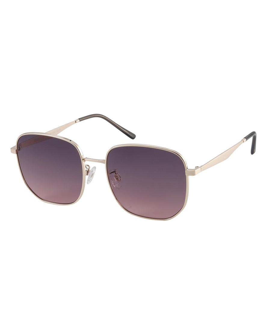 For Women Men Classic Metal Hexagon Sunglasses