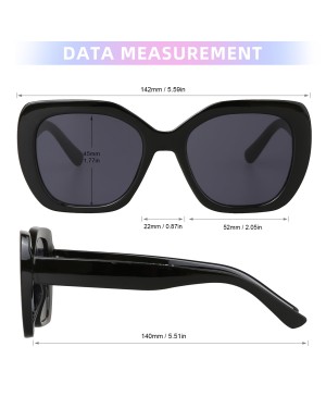 Women's Oversized Square Solid Sunglasses