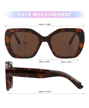 Women's Oversized Square Fashion Cat Eye Glasses
