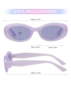 Retro Oval Sunglasses for Women