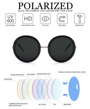 Vintage Oversized Women's UV Protection Sunglasses